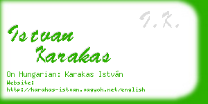 istvan karakas business card